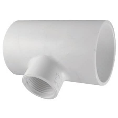 Charlotte Pipe And Foundry PVC024012900 SXSXFPT Schedule 40 PVC Tee 0.75 x 0.75 x 0.5 in., 25PK 43143